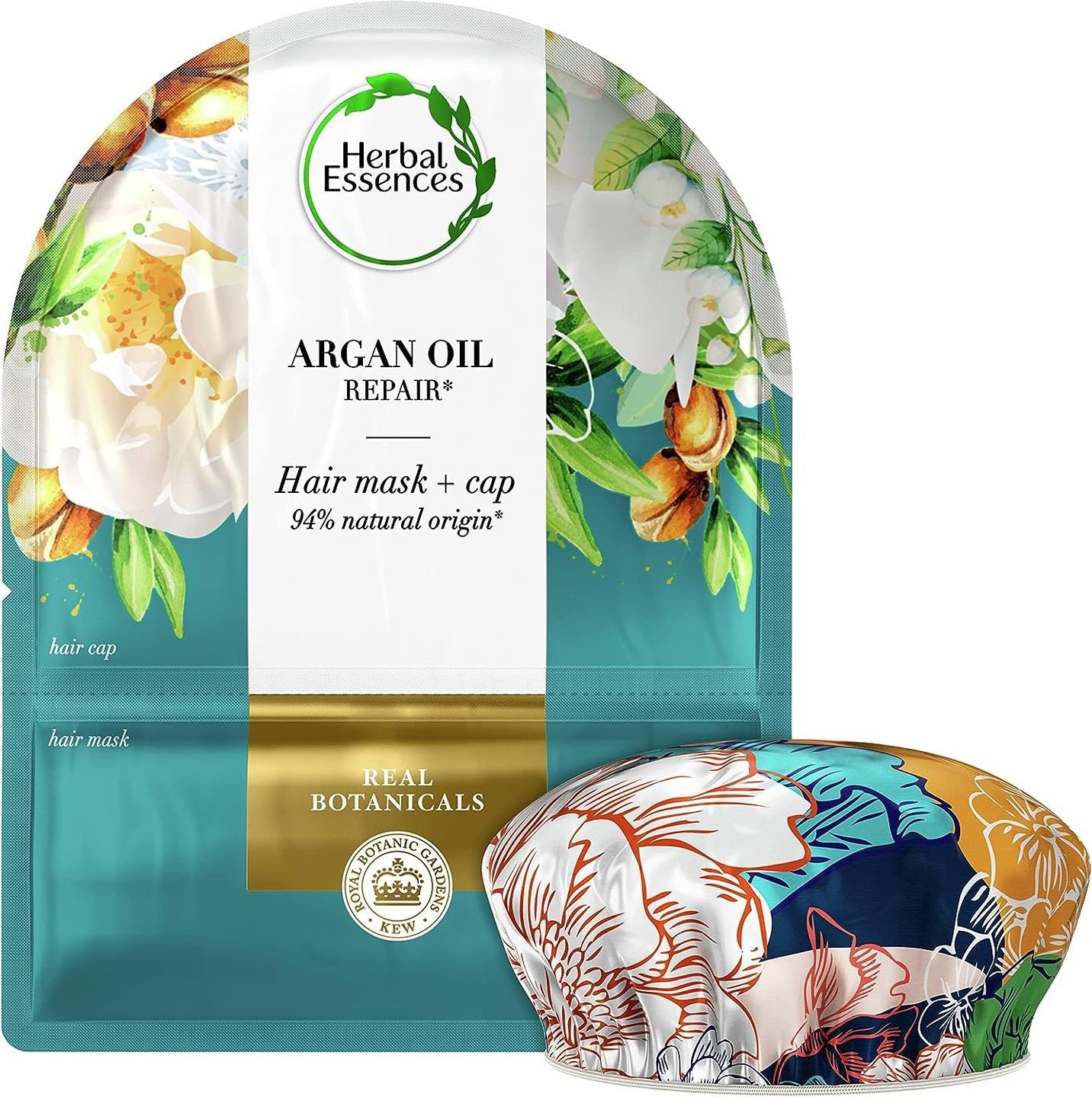 Herbal essence hair mask + shower cap