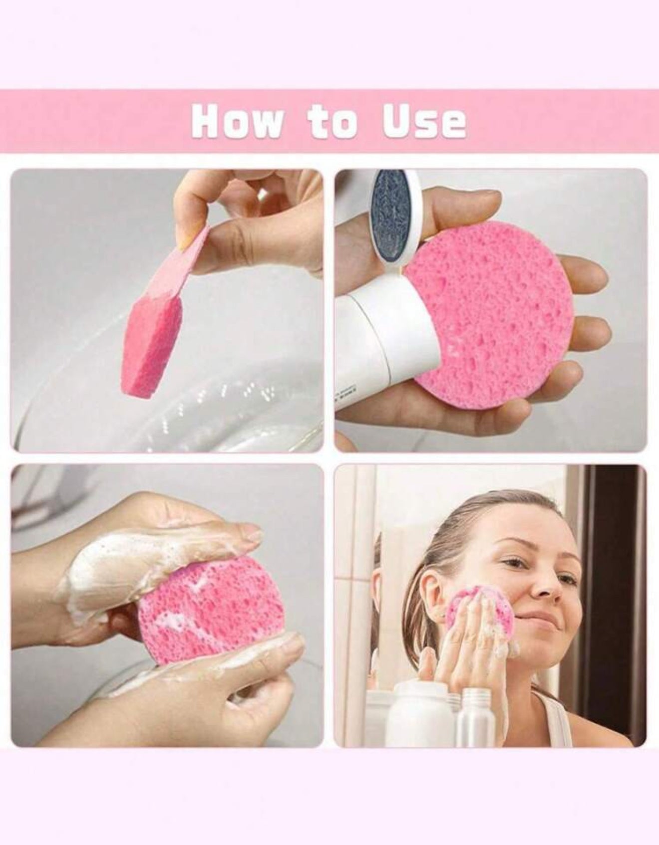 10pcs facial sponges