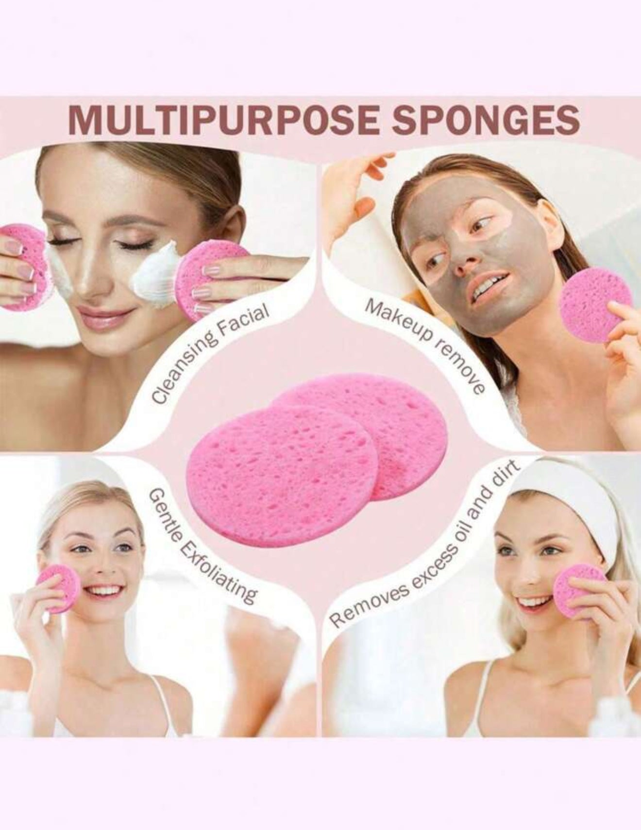 10pcs facial sponges