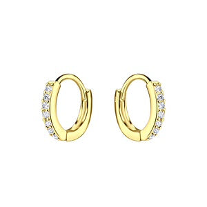 11mm Sterling Silver Huggie Earrings