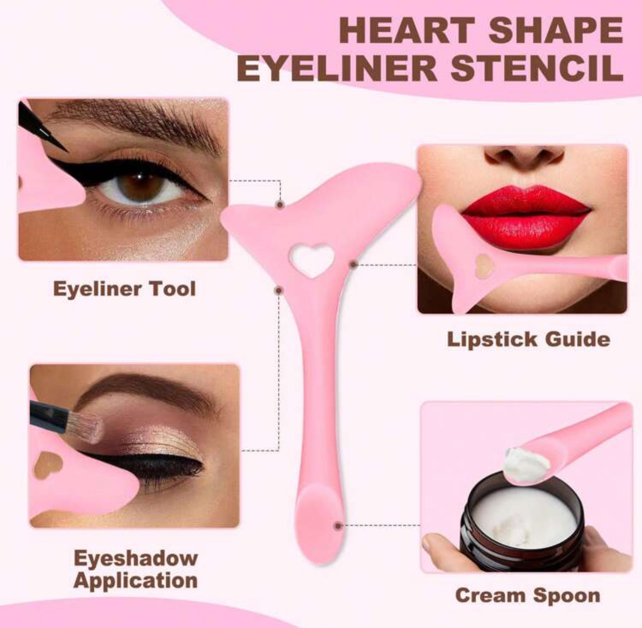 Multifunctional makeup stencil - eyeliner assistant