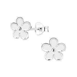 Sterling Silver Flower Ear Studs