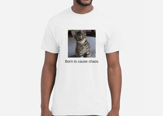 Pre order - Born to cause chaos Frankie T-shirt UNISEX
