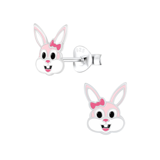 Sterling Silver Bunny Ear Studs
