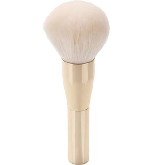Glowii White-Gold Large Head Face Powder Brush