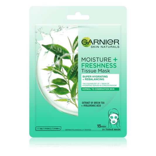 Garnier Moisture Bomb Green Tea Super Hydrating Re-Balancing Sheet Mask